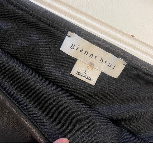 Gianni Bini Coated Cropped Tank Skirt Set Event Date Night Size Womens Large - Picture 2 of 7